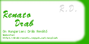 renato drab business card